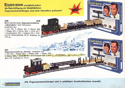 EGGER-BAHN complete sets in catalogue
