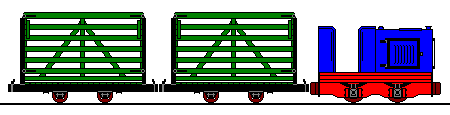 Feldbahn-Zug