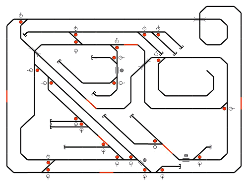 December 28th, 2005: Track layout for the control centre